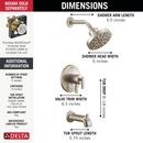 DELTA ALTADO MONITOR 17 SERIES TUB & SHOWER TRIM 