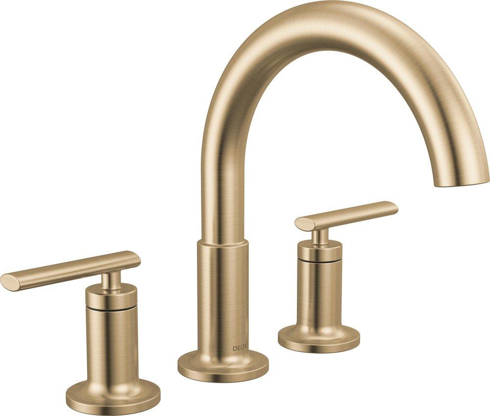 Two Handle Roman Tub Faucet in Champagne Bronze (Trim Only) 