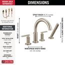 DELTA ALTADO ROMAN TUB TRIM WITH HAND SHOWER 