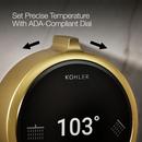 Dual-Outlet  Digital Shower Control in Vibrant&reg; Brushed Moderne Brass 