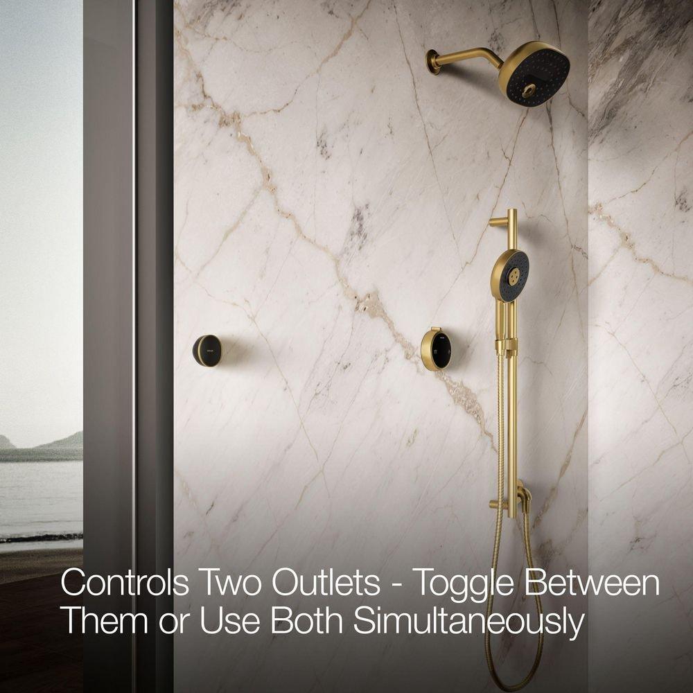 Dual-Outlet  Digital Shower Control in Vibrant&reg; Brushed Moderne Brass 