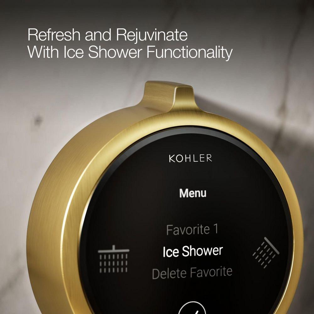 Dual-Outlet  Digital Shower Control in Vibrant&reg; Brushed Moderne Brass 