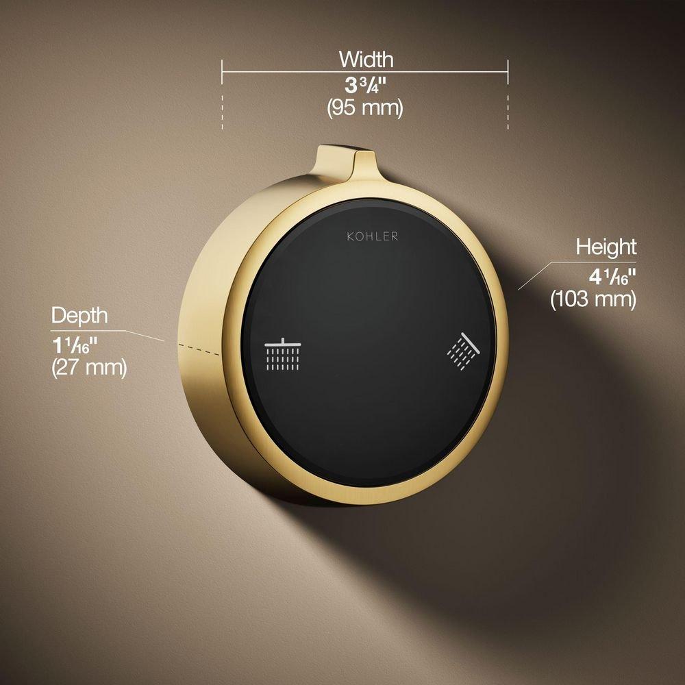 Dual-Outlet  Digital Shower Control in Vibrant&reg; Brushed Moderne Brass 