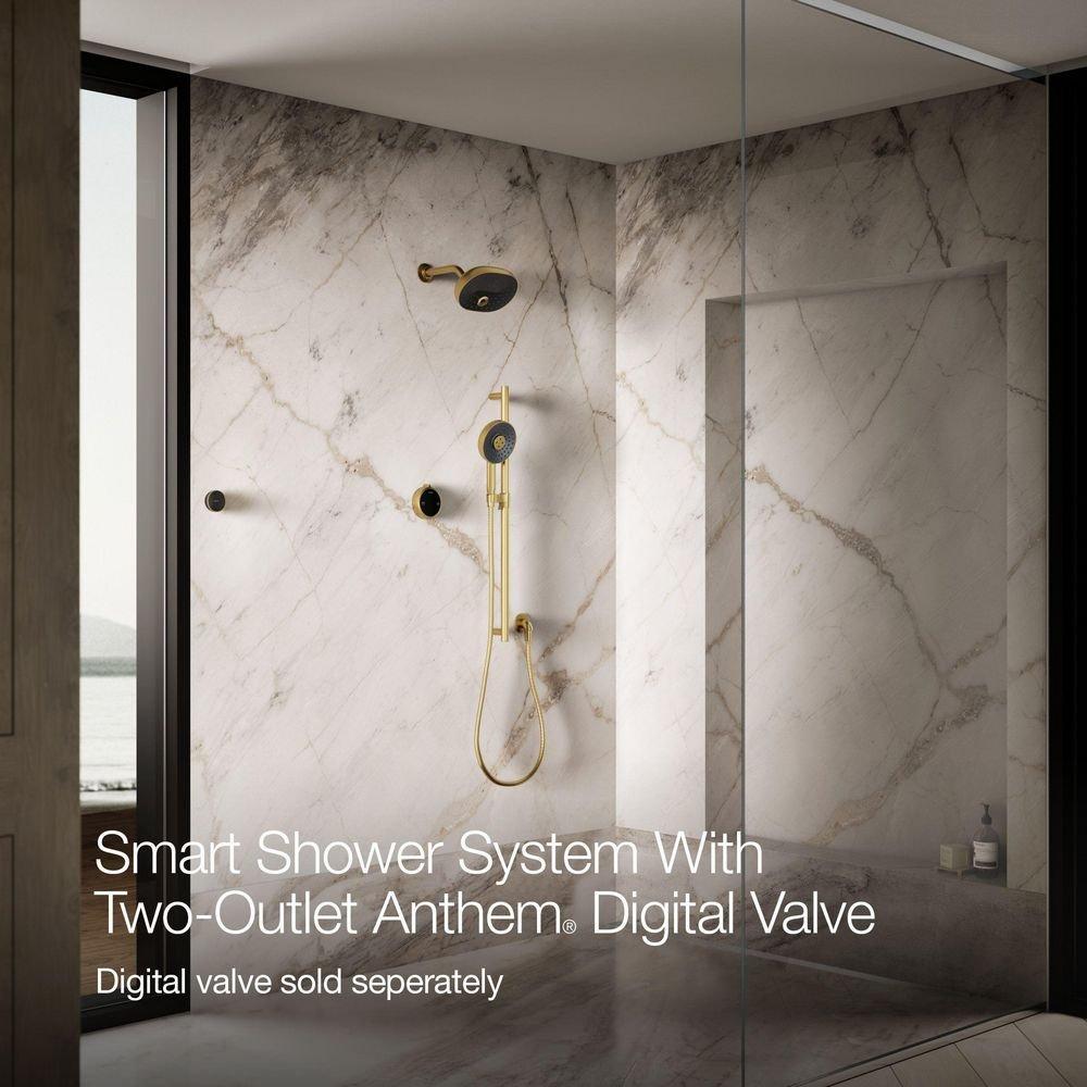Dual-Outlet  Digital Shower Control in Vibrant&reg; Brushed Moderne Brass 