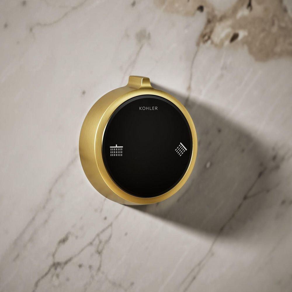 Dual-Outlet  Digital Shower Control in Vibrant&reg; Brushed Moderne Brass 