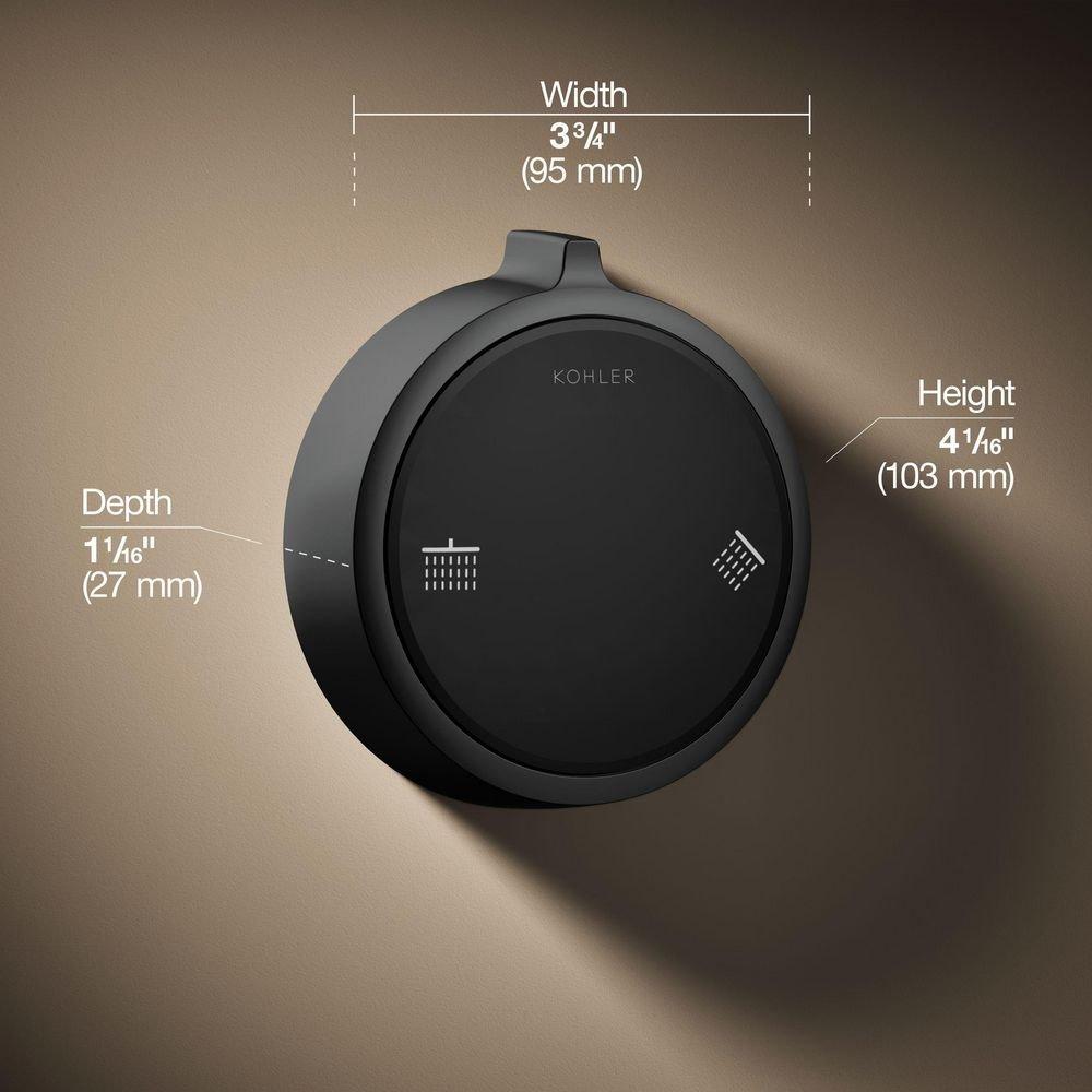 Dual-Outlet  Digital Shower Control in Matte Black 