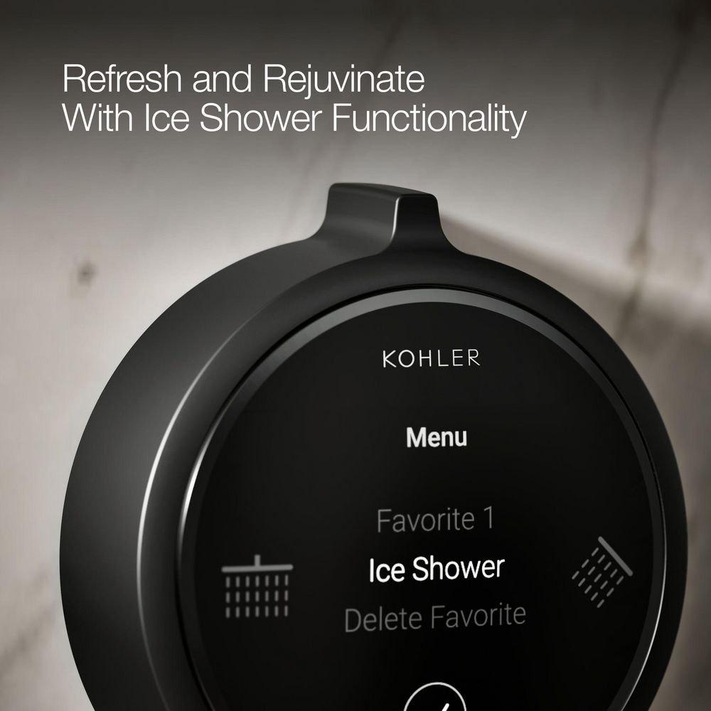 Dual-Outlet  Digital Shower Control in Matte Black 