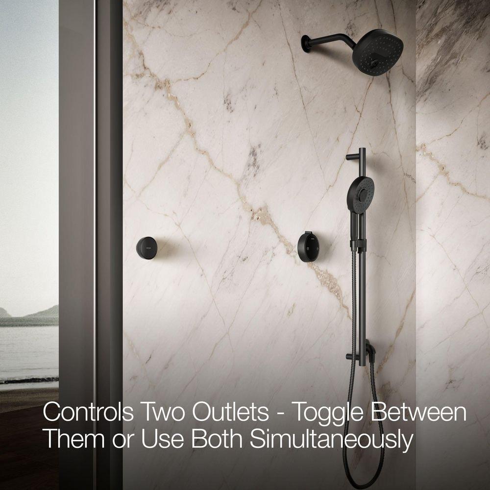 Dual-Outlet  Digital Shower Control in Matte Black 