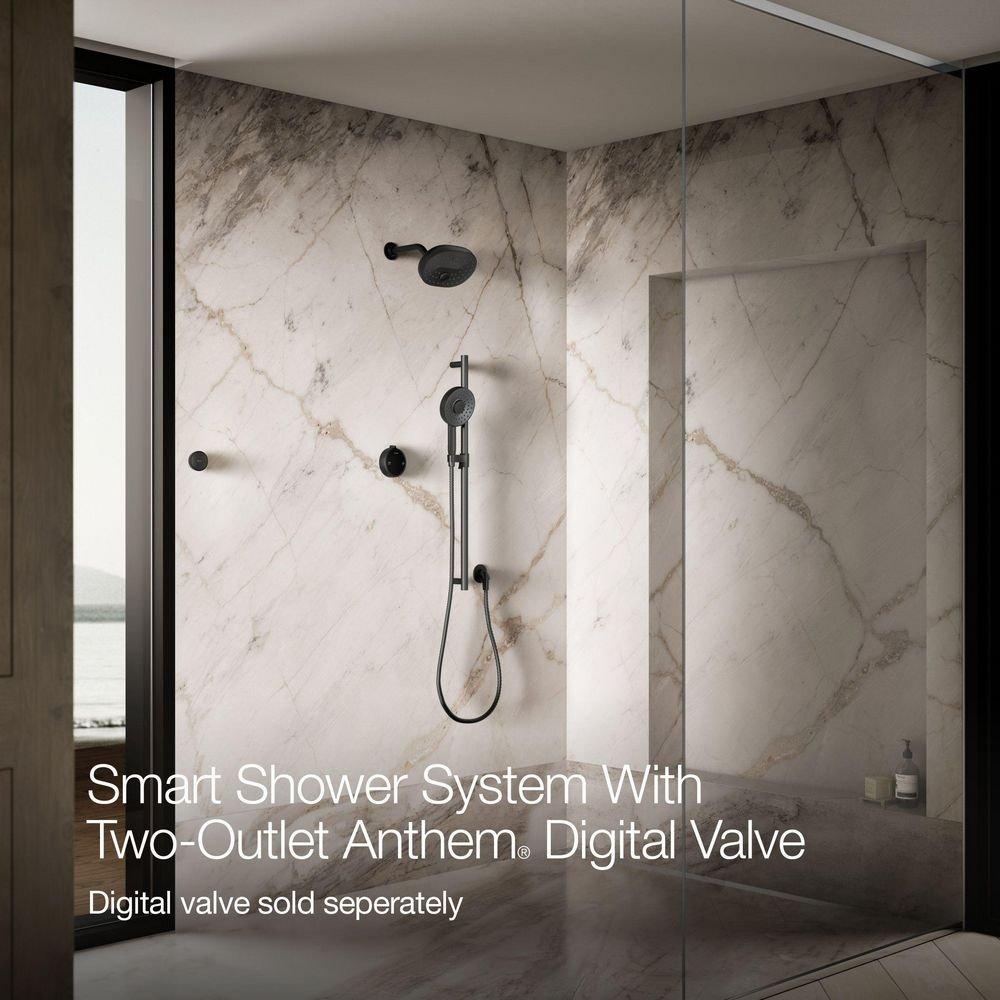 Dual-Outlet  Digital Shower Control in Matte Black 