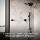 Dual-Outlet  Digital Shower Control in Matte Black 
