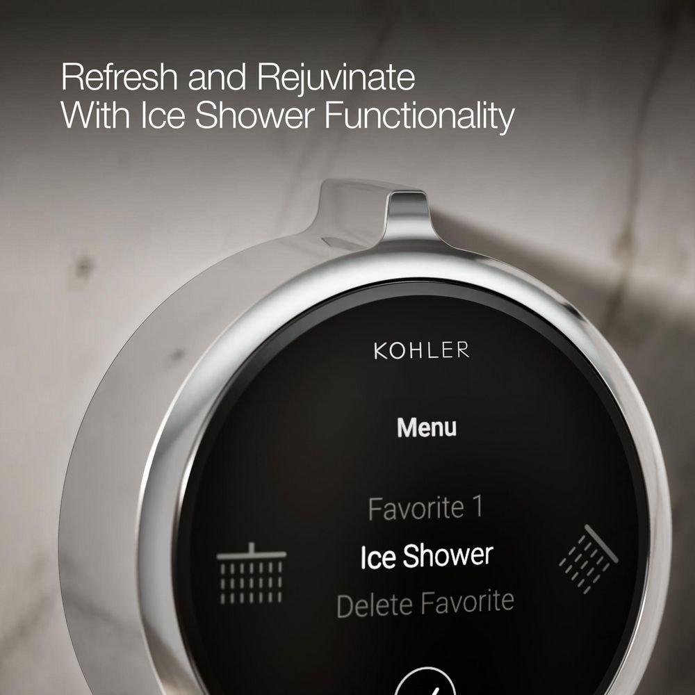 Dual-Outlet  Digital Shower Control in Polished Chrome 