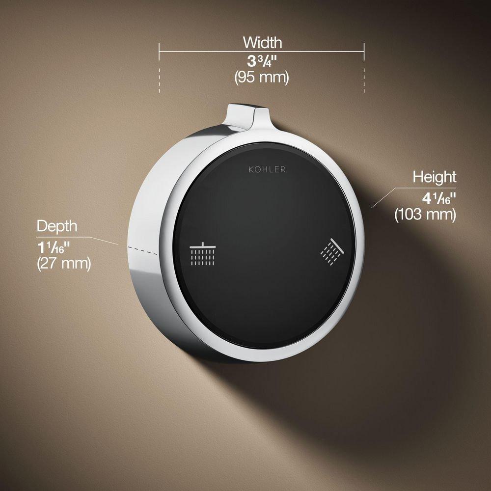 Dual-Outlet  Digital Shower Control in Polished Chrome 