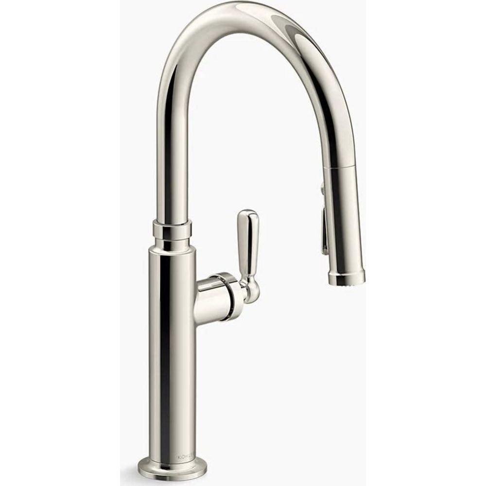 Single Handle Pull Down Touchless Kitchen Faucet in Vibrant Stainless 