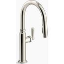 Single Handle Pull Down Touchless Kitchen Faucet in Vibrant Stainless 