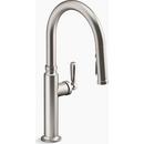 Single Handle Pull Down Touchless Kitchen Faucet in Vibrant Stainless 