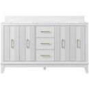 Fenwick 60" Free Standing Double Basin Vanity Set with Cabinet and Engineered Stone Vanity Top 