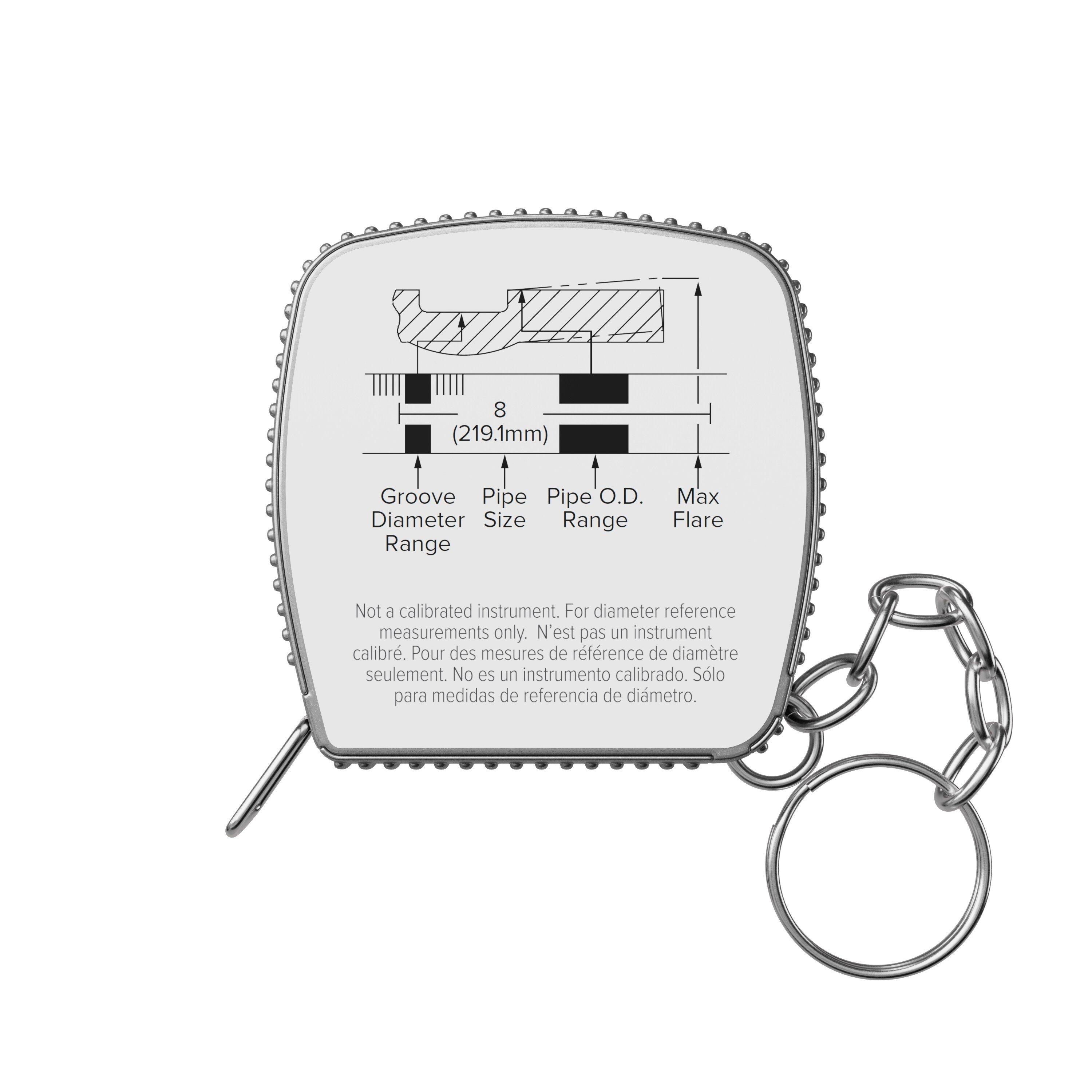 Go/No-Go Pipe Diamater Tape Measure 