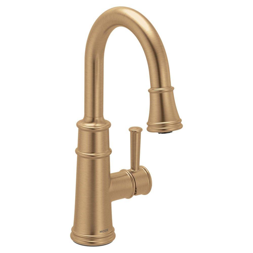 BRONZED GOLD BZG ONE-HANDLE HIGH ARC PULLDOWN KITCHEN FAUCET 