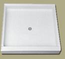 36 in. x 34 in. Shower Base with Center Drain in White