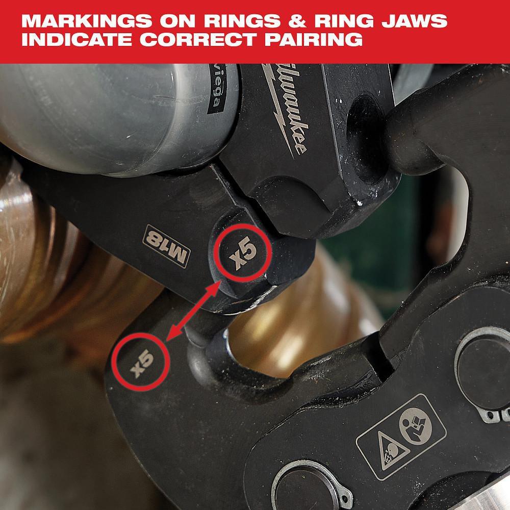 1/2- 2 IPS-P JAW AND PIVOTING RING KIT FOR M18 FORCE LOGIC PRESS TOOLS 