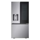 33 Inch Wide 24.5 Cu. Ft. Energy Star Certified French Door Refrigerator With LED Lighting And Crisper Drawers 