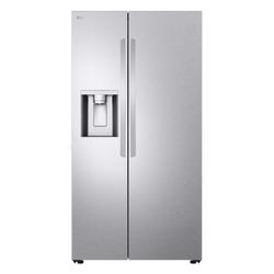 36 Inch Wide 26.6 Cu. Ft. Energy Star Certified Side By Side Refrigerator With LED Lighting And Crisper Drawers