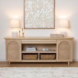 DAHLIA 76 TV STAND IN WHITE OAK