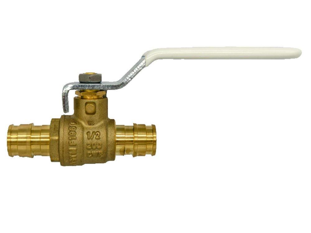 1/2 in Brass PEX Ball Valve 