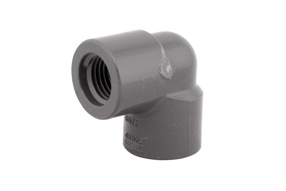 3/8 PVC S80 THRD 90 ELL 