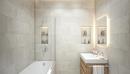 1.5 gpm Tub and Shower Pressure Balanced Valve Trim with Single Function Showerhead and 5-1/4 in. Diverter Tub Spout in Polished Chrome 