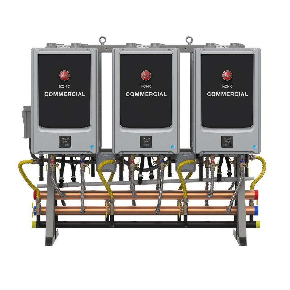 IKONIC COMMERCIAL TANKLESS 5-UNIT INTERIOR FREE STANDING RACK SYSTEM, NG 