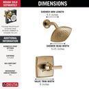 One Handle Single Function Shower Faucet (Trim Only) 