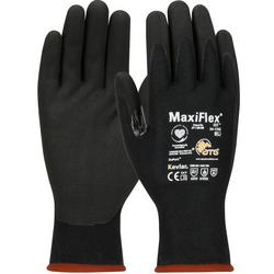 A4 Cut Level Cut-Resistant Gloves with Kevlar Shell, Nitrile Grip, Large