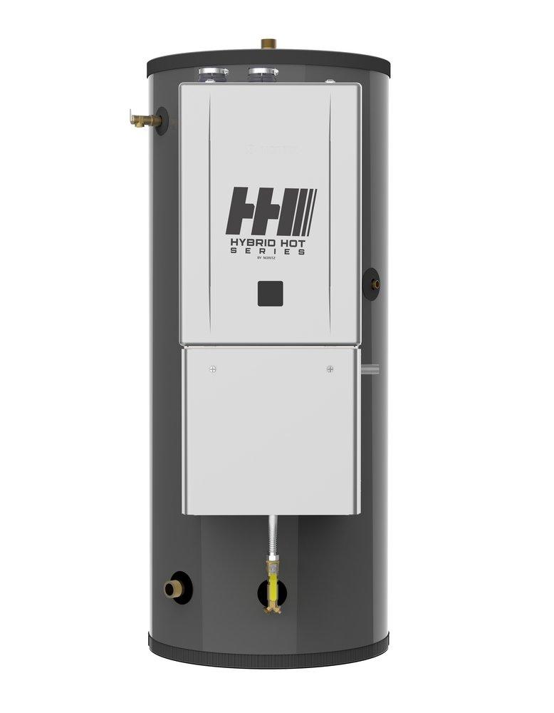 INDOOR DIRECT VENT HYBRID WATER HEATER STANDARD VENT COMPATIBLE 119 GAL TANK + MAX 199900 BTUH 317 GPH NG/LP 