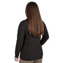 WOMEN'S GRIDIRON POCKET T-SHIRT - LONG SLEEVE BLACK 2X 