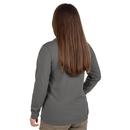 WOMEN'S GRIDIRON POCKET T-SHIRT - LONG SLEEVE GRAY M 