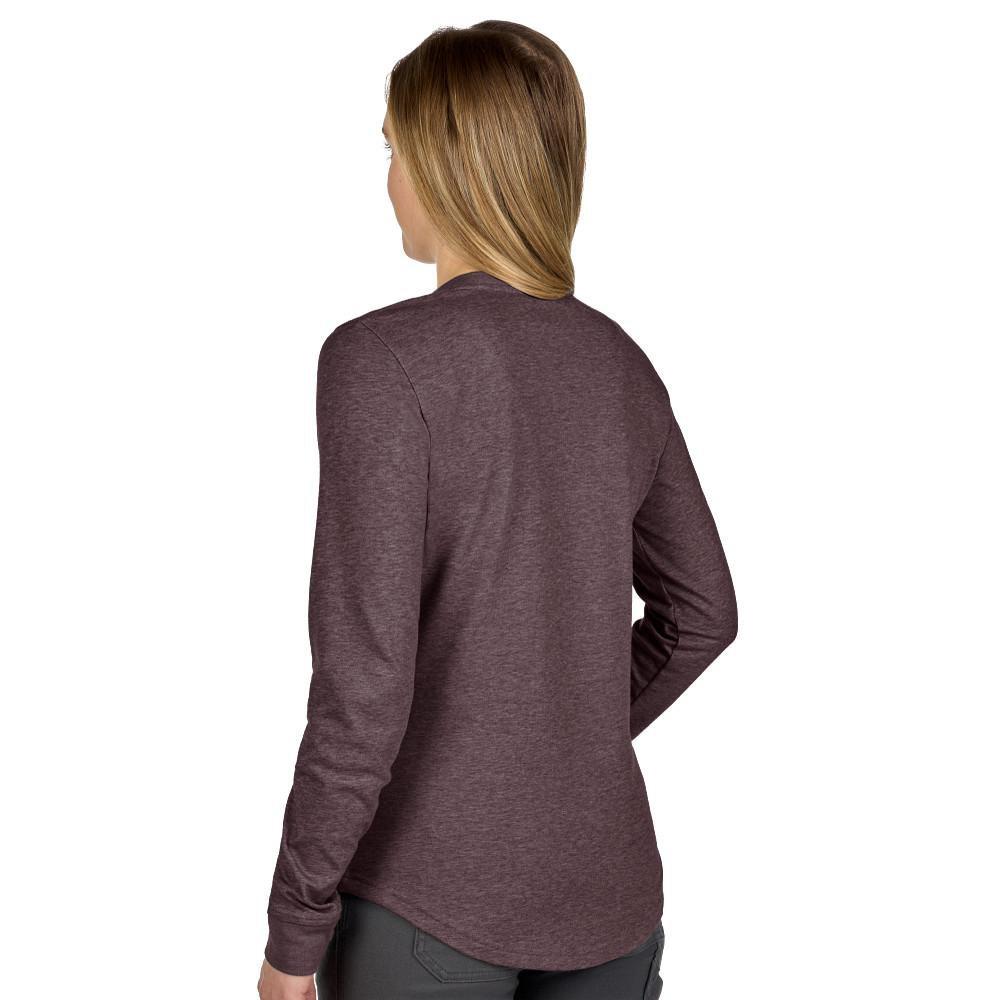 WOMEN'S FREEFLEX HYBRID TEE - LONG SLEEVE PURPLE M 