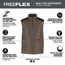 FREEFLEX LIGHTWEIGHT INSULATED VEST BROWN M 