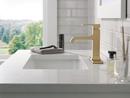 Single Handle Monoblock Bathroom Sink Faucet in Champagne Bronze 