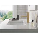 Single Handle Monoblock Bathroom Sink Faucet in Champagne Bronze 