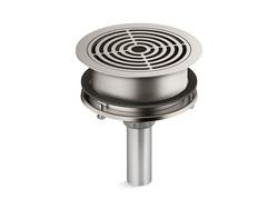 Grated Drain in Vibrant Stainless