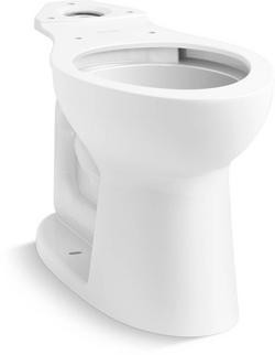 Elongated Toilet Bowl in White