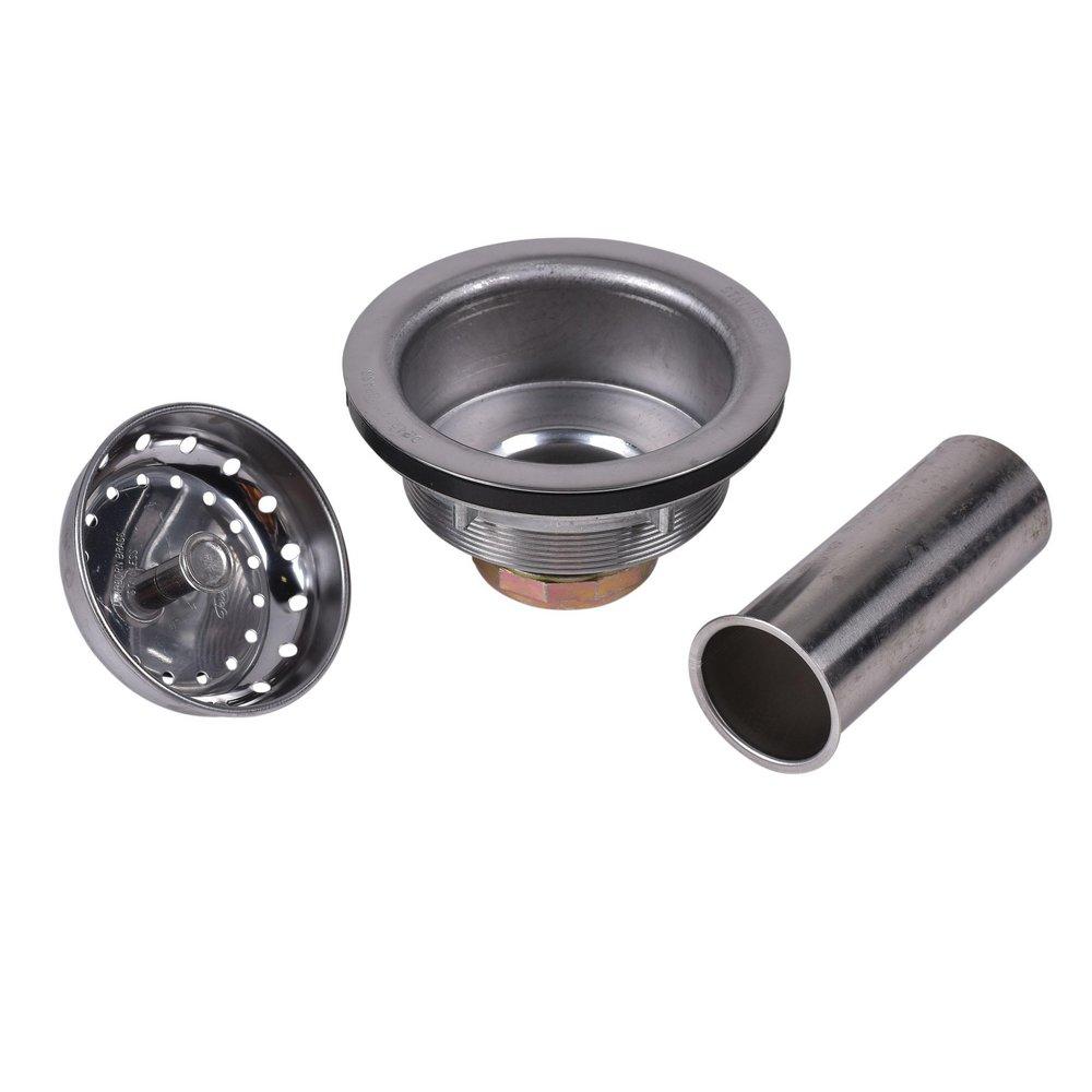 Dearborn Stainless Steel Metal Post Type Basket Strainer with Tailpiece 