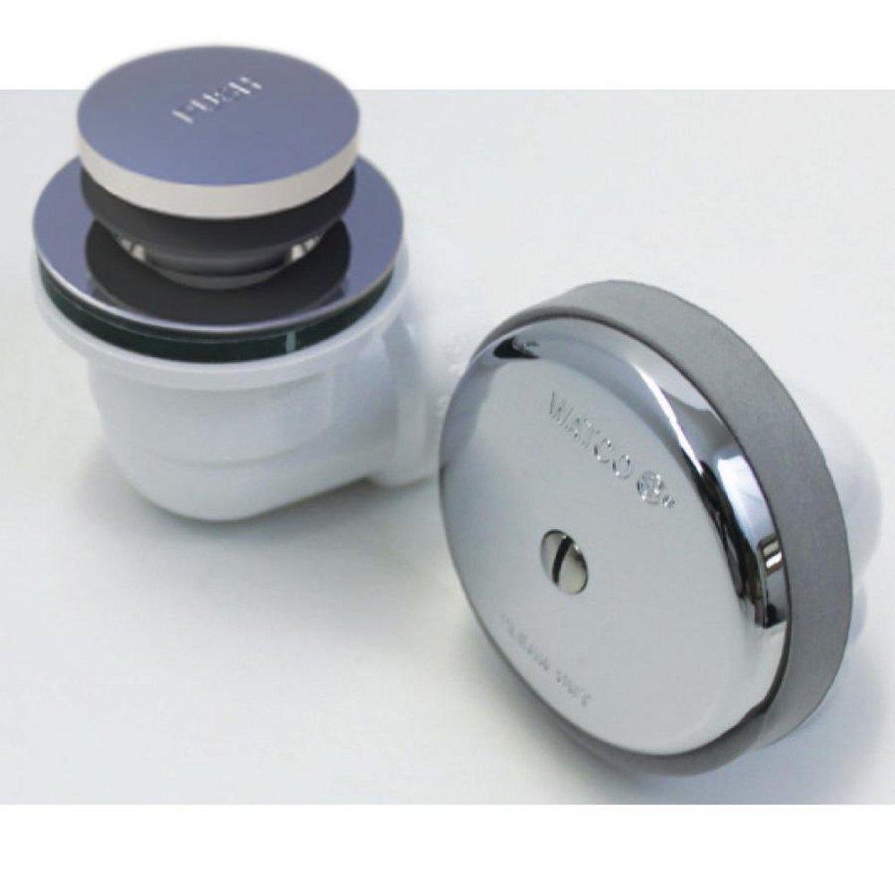 Watco Polished Chrome 11-1/2 in. Plastic Toe-Tap Drain 