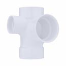 3 in. PVC DWV Sanitary Tee with 2 in. Left Side Inlet