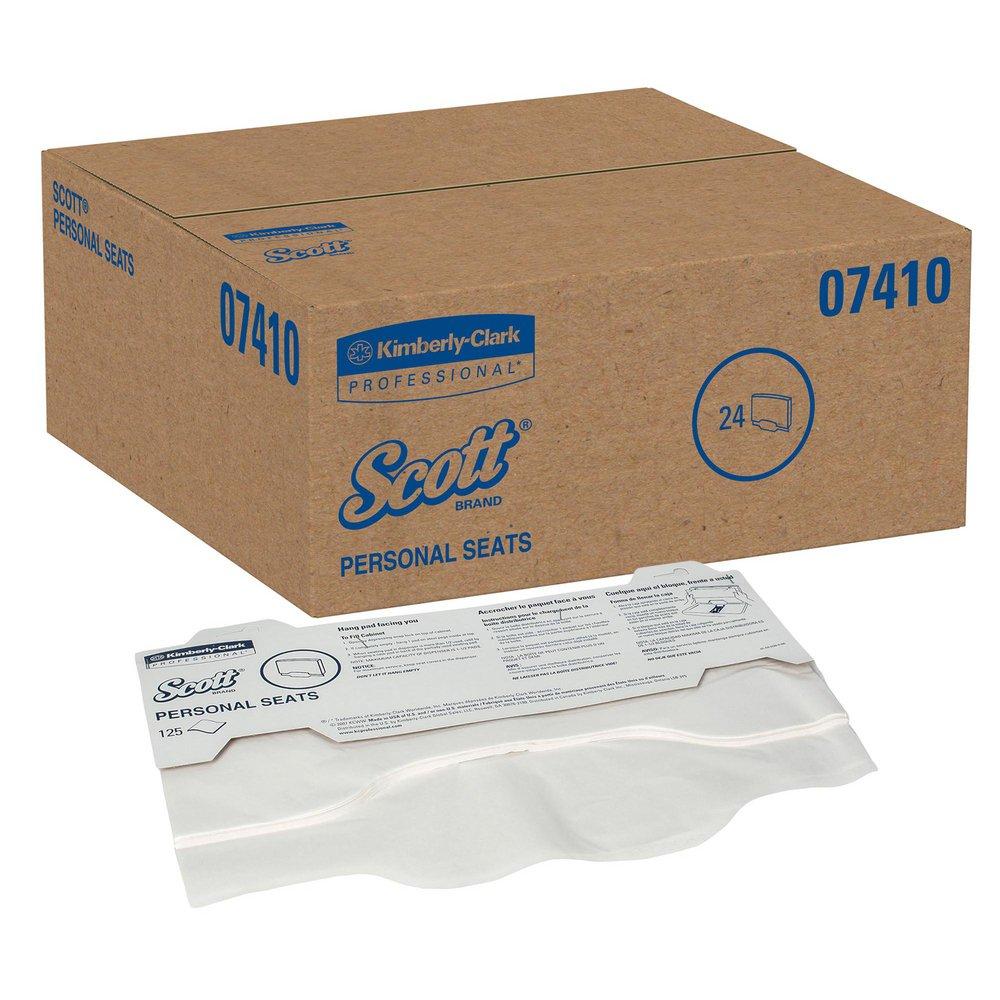 Scott&reg; White Closet Seat Cover (Case of 24) 