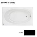 JACUZZI&reg; Black 72 x 42 in. Soaker Drop-In Bathtub with End Drain 
