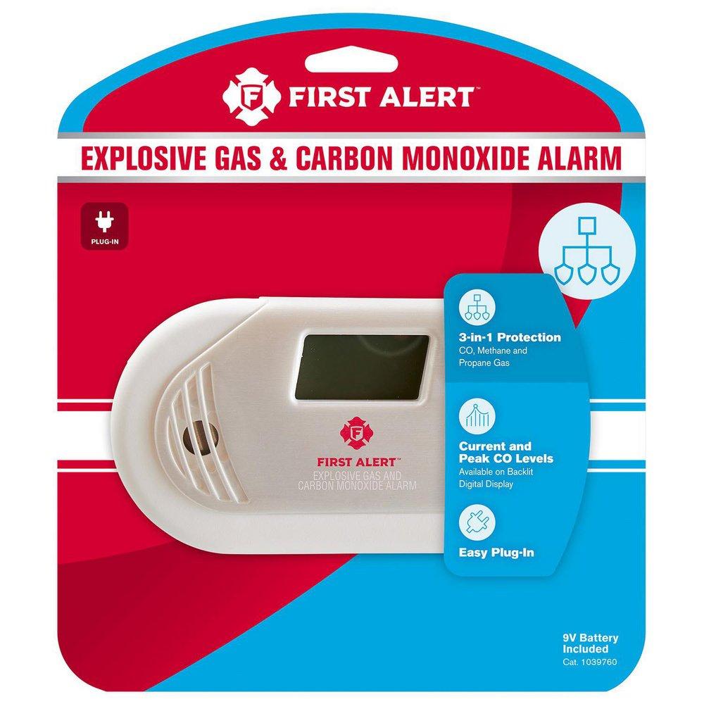 COMBO EXPLOSIVE GAS AND CARBON MONOXIDE ALARM WITH DIGITAL DISPLAY 