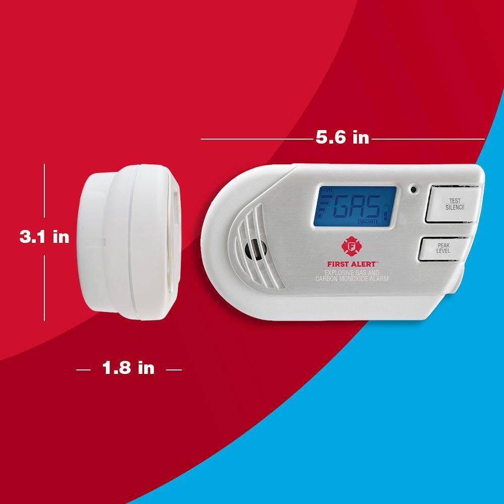 COMBO EXPLOSIVE GAS AND CARBON MONOXIDE ALARM WITH DIGITAL DISPLAY 