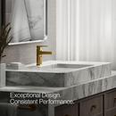 KOHLER Vibrant Brushed Moderne Brass Single Handle Monoblock Bathroom Sink Faucet 